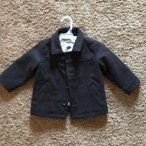 Charcoal Gray Wool Toddler Coat From Old Navy